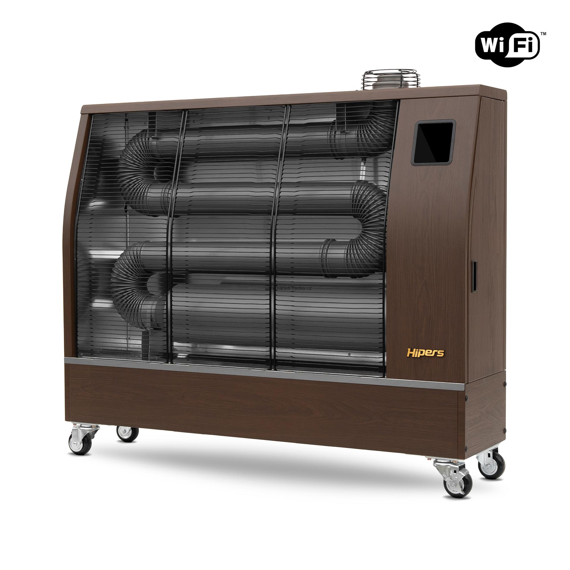 Infračervené naftové topidlo Veltron / Hipers DHOE-150 17,4kW s WIFI Hnědé