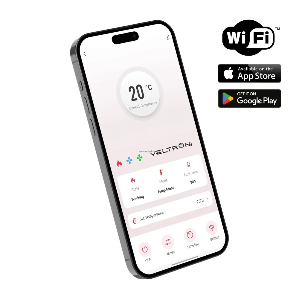 Infračervené naftové topidlo Veltron / Hipers DHOE-500F 58kW s WIFI