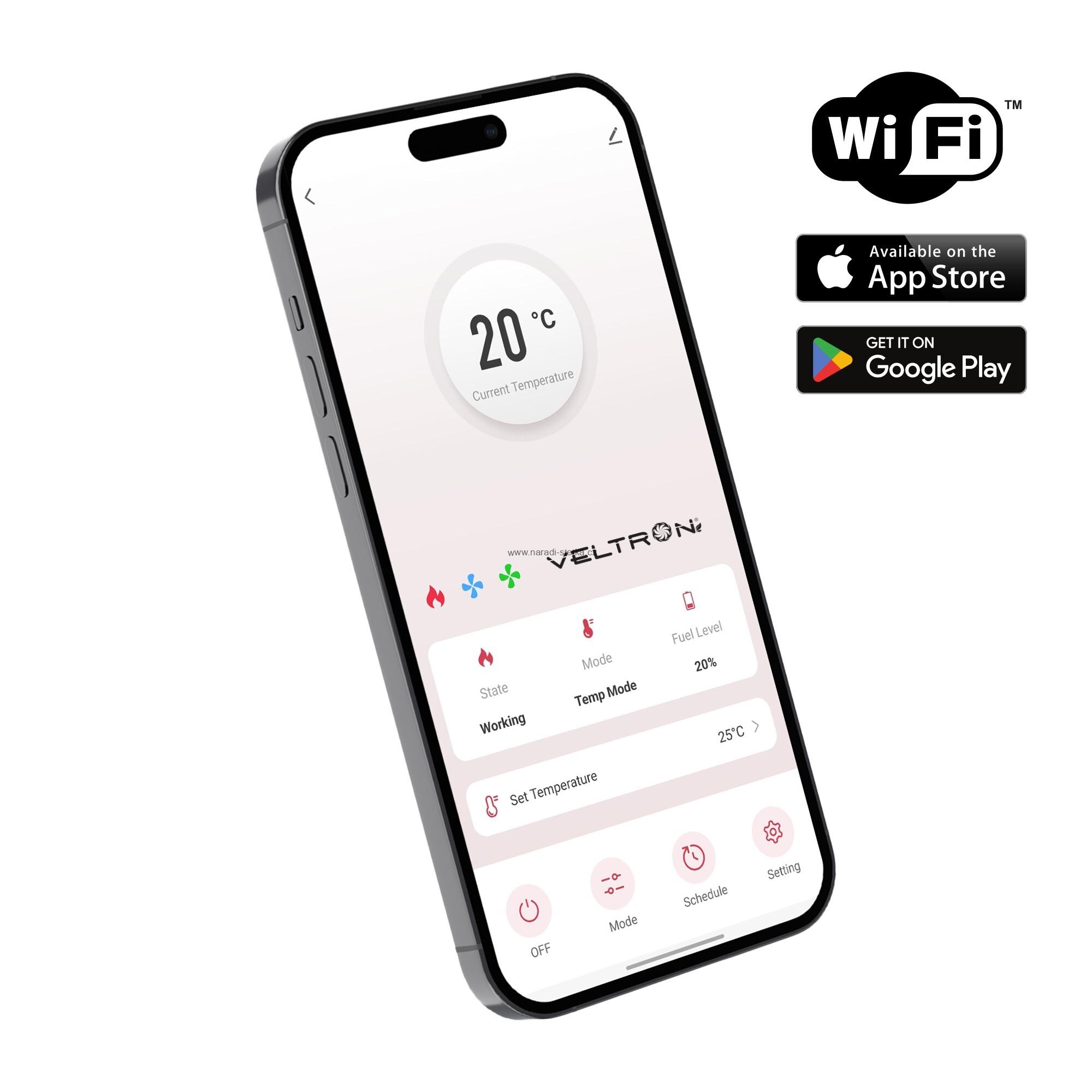 Infračervené naftové topidlo Veltron / Hipers DHOE-120 14kW s WIFI